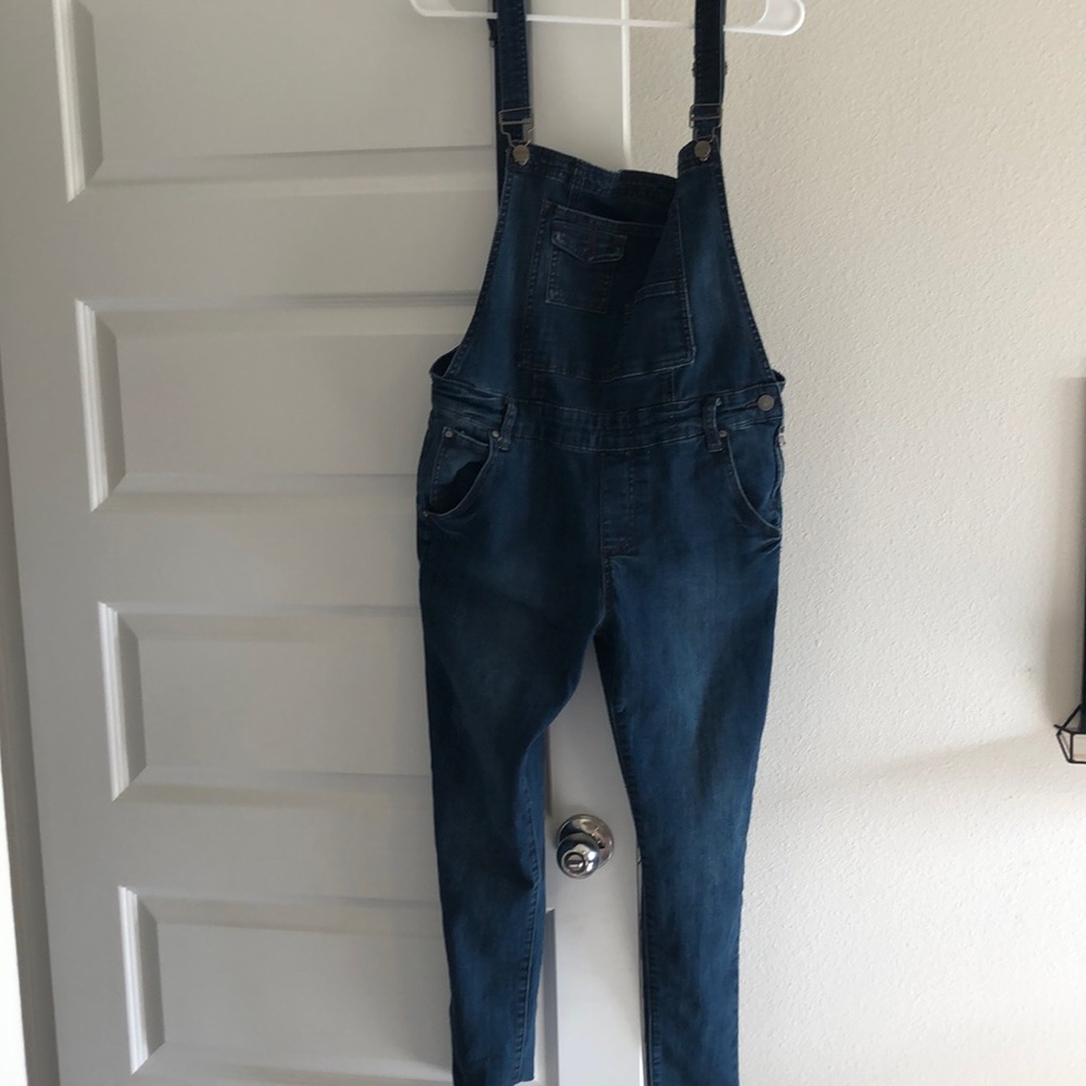 Dark Jean overalls
